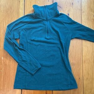 Teal quarter zip fleece